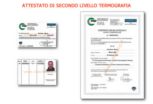 Termografia attestato secondo livello